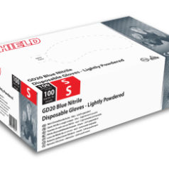 Blue Nitrile Gloves - Powdered (box of 100)